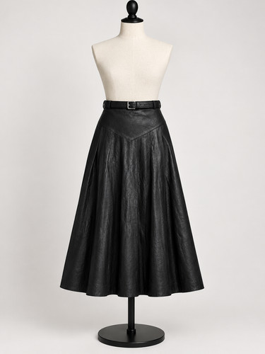 Langer rock schwarz - langer, dickem